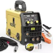 135A MIG Welder Machine 110V, HIZONE Flux Mig/Lift Tig/Stick 3 in 1 Welding Mach