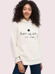 logo sherpa hoodie