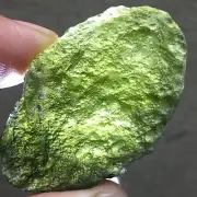 55.3Ct Genuine MOLDAVITE Czech Republic Certificate of Authenticity