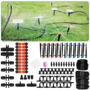 130FT Drip Irrigation Kit - Garden System With Nozzle Emitters, Tubing and Pa...