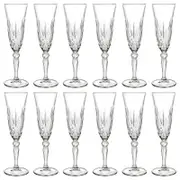 RCR Crystal Melodia Glass Champagne Flutes - 160ml - Pack of 12