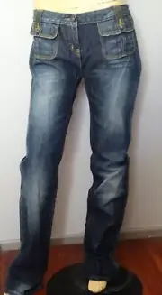 BNWT Vintage SASS & BIDE "Night Games" Mid Rise Button Straight Leg Jeans - 30