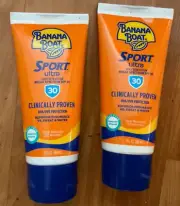 Lot of 2 Banana Boat Sport Ultra 3oz best by 2025