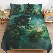 v6688 Bed Sheets Bedding Loki Bedding Sets Ultra Soft Skin-Friendly Duvet Cover 3 Piece, Cute Comforter Cover Bed Set for Boys Girls Kids ( 1 Duvet C