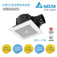 在飛比找Yahoo奇摩購物中心優惠-台達電子 VFB21AXT3 DC直流換氣扇 超省電超靜音 