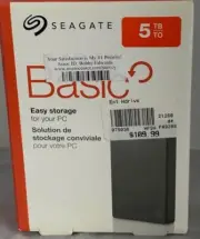 Seagate Basic 5TB USB 3.0 Basic Portable Drive