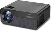 YABER 5G WiFi Bluetooth Pro U9 Projector, 15000LM 460 ANSI Native 1080P 4K Support, With Screen, Max 500" 4P/4D Keystone 50% Zoom Full Sealed Optical (Black)