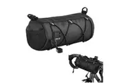 Bike Handlebar Bag, Bike Front Bag, Bicycle Frame Storage Bag with Shoulder Strap for Road Mountain Bike Cycling Travel, Large Capacity Waterproof Zipper, Portable Bicycle Accessories for Adults(Black)