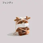 【24H出貨】日本フェンディ正品包包2022新款包包小眾可愛柴犬毛絨迷你斜背包