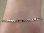 1 PC Solid Silver Chain Anklet Foot Ankle Bracelet Girls Women Jewelry #100