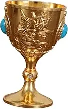 Portable Mini Goblet Glass for Home Parties and Special Events, Gold C