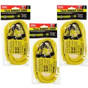 6PCS 75CM Heavy Duty 10MM Strong Stretched Bungee Cord Strap Car Roof Luggage
