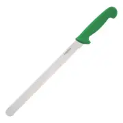 Serrated Slicer Knife Green for Fruit and Veg 300mm giplas Kitchen Cafe Takeaway