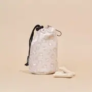 Cocopup London Drawstring Dog Treats Pouch Nude Chic Leopard