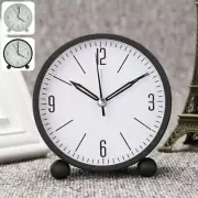 Silent Sweep Alarm Clock Analogue Vintage Retro Loud Bell Clocks Bedside Desk