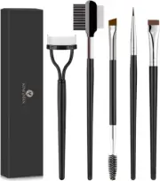 (Eyelash Comb & Eyebrow Brush) - KINGMAS 3Pcs Duo Eyebrow Brush and Spoolie &...