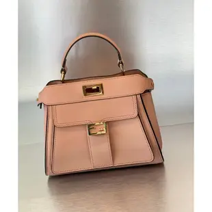 Fendi 8BN244 迷你鎖扣 Peekaboo 包 粉色【促銷品】