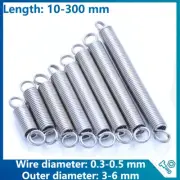 Stainless Steel Spring Expansion Extension Tension Springs Wire Dia 0.3mm-0.5mm