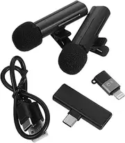 NOLITOY Clip Wireless Lapel Mic for Content Creators USB Compatible Noise Canceling Microphone for Outdoor Interviews and Live Streaming for Video Recording and Live