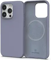 Sinjimoru Magnetic Silicone Case for iPhone 14 Pro Max, Anti-Dust and Compatible with Magsafe, iPhone 14 Pro Max Silicone Case for MagSafe Lavender