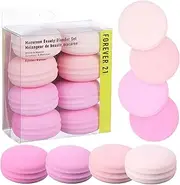Forever 21 Macaroon Beauty Sponge Set - 8pc Makeup Applicators For Blending & Mattifying - Pink Macaron Beauty Blender Makeup Sponge Collection