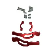 Red Snowmobile Straight Bar Handguard Mount for 2016-2019 Rush/SWITCHBACK INDY