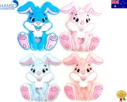 Toddlers Infant Silicone Bunny Baby Teether Teething Toy Ring Chewable Soother