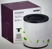 MOOKA M05 Air Purifier Filter, 3-in-1 True HEPA High-Efficiency...