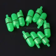 10pcs Night Fishing Gear Bite Alert Rod Tip Alarm Clip LED Light Bait Sensor NEW