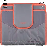 Five Star Sewn Zipper Binder, Fabric, 2 Inch 3 Ring Binder with 4 Inch Capacity, Assorted Colors, Color Selected for You, 1 Count (Pack of 1)