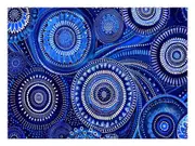 Blue Swirrls Canvas Print