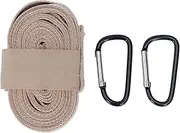 XIASABA Camping Storage Strap 10.17ft Adjustable Nylon Hammock Straps with 7 Holes 2 Carabiners for Outdoor Gear Organization