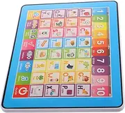 CORHAD Portable Learning Tablet Interactive Educational for Early Education Touch Screen Letter Number Recognition Development Tool for Bright Colors Multifunctional Learning