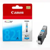 在飛比找PChome商店街優惠-CANON CLI-821C原廠(藍色)墨水匣CLI821C