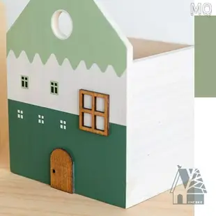 全新 造房子 北歐木製收納盒 布穀鳥木屋抽屜 化妝刷遙控器收納箱 兒童畫筆文具零食整理儲物架