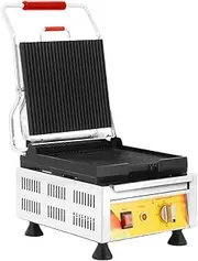 Deep Fryer Electric Commercial Panini Sandwich Machine Waffle Panini Grill Maker Barbecue Sausage Burger Toast Steak Grill Breakfast Oven