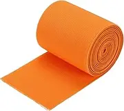 uxcell Twill Wide Elastic Band Double-Side (70mm) 2.8 Inch Flat 2 Yard Woven Elastic Band Knit Elastic Spool Heavy Stretch Strap Orange for Sewing, Waistband