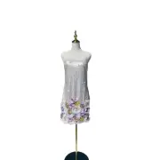 MAC DUGGAL # 93628 Sequined Floral Embellished Mini Cocktail Dress Size 4 NWT