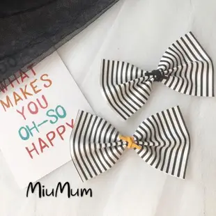 MiuMum手作進口條紋親子兒童發飾