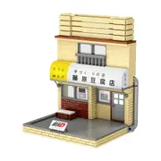 CaDA C61033W 414 PCS Initial D Mini Fujiwara Tofu Store Building Block signboard with USB lights