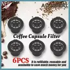 6Pcs Reusable Capsules Coffee Pods Filter Refillable For Nespresso Machine AU