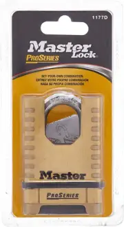 Shrouded Combination Padlock, 57 Mm Size, Gold