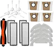 17 PCS parts Compatible with Xiaomi Robot Vacuum X10 Robotic Vacuum Cleaner Hepa Filter Mop Cloth Rags Dust Bags Replacement Accessories