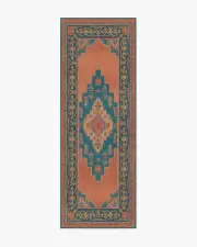 75' x 215' | Machine Washable Runner Rug | Kid & Pet Friendly | Indoor Rug | Matthew Williamson Sunset Bazaar Tropic Coral Rug | Ruggable