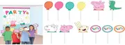 Amscan Peppa Pig Confetti Party Scene Setter with Photo Props