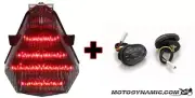 fits 06-07 YZF R6 SMOKE SEQUENTIAL LED Tail Light + Flush Mount Turn Signals