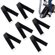 6Pcs Ellipse Leg Exerciser Adjustable Hook and Loop Pedal Straps