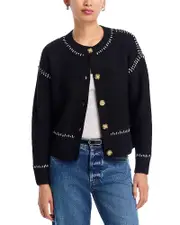Aqua Crewneck Cardigan Sweater - Exclusive