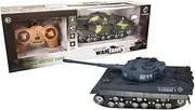 Yatsal Remote Controlled Battery Operated 4CH Military Tank Toy, 21 cm Size