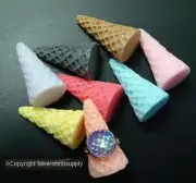 8 Finger ring displays pastel acrylic cone ring displays ring stands JD050